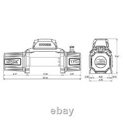 Superwinch SX Series SX10SR 10,000 lb. Winch 6.0 hp Line Pull Synthetic Rope