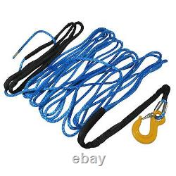 Synthetic Recovery Winch Rope with Hook (8MM x 15M 12MM x 30M Heavy Duty Tow)