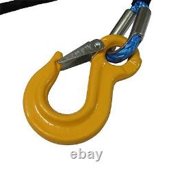Synthetic Recovery Winch Rope with Hook (8MM x 15M 12MM x 30M Heavy Duty Tow)