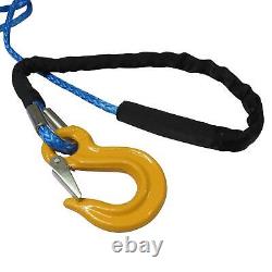 Synthetic Recovery Winch Rope with Hook (8MM x 15M 12MM x 30M Heavy Duty Tow)