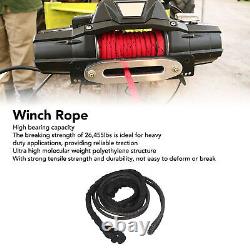 Synthetic Winch Rope 12mm Thickness Winch Line 26455lbs Break Strength