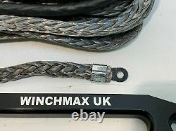Synthetic Winch Rope 13mm x 30m, Recovery Accessory DYNEEMA SK75 Hook & Hawse