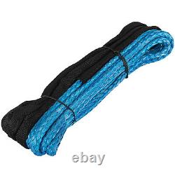 Synthetic Winch Rope 25300lbs 1/2 x 164' Winch Line Rope with Protective Sleeve