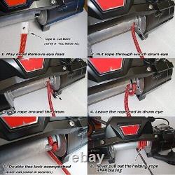 Synthetic Winch Rope 3/8 X 85', 25000 Ibs Winch Cable Line with Protective Slee
