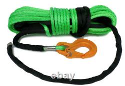 Synthetic Winch Rope Green 100ft 11mm 11800KG UHMWPE self recovery 4x4