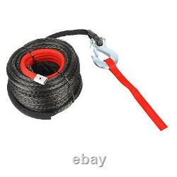 Synthetic Winch Rope Kit 10mm x 30m UV Resistant Tow Rope for Off Road Trucks