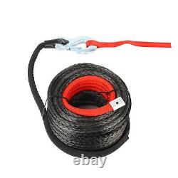 Synthetic Winch Rope Kit 10mm x 30m UV Resistant Tow Rope for Off Road Trucks