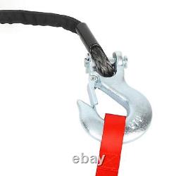 Synthetic Winch Rope Kit 10mm x 30m UV Resistant Tow Rope for Off Road Trucks