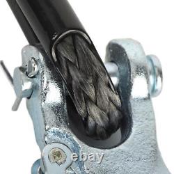 Synthetic Winch Rope Kit 10mm x 30m UV Resistant Tow Rope for Off Road Trucks