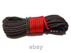 Synthetic Winch Rope Line Cable 7/16 x 100' 30,000 LB Capacity Black