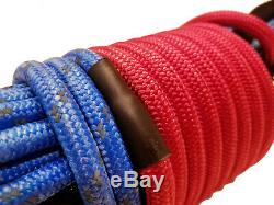 Synthetic Winch Rope Line Cable 7/16 x 100' 30,000 LB Capacity Blue
