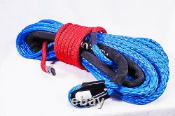 Synthetic Winch Rope Line Cable 7/16 x 100' 30,000 LB Capacity Blue ARE