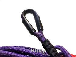 Synthetic Winch Rope Line Cable 7/16 x 100' 30,000 LB Capacity Purple