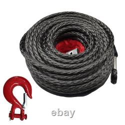 Synthetic Winch Rope Tow Car 4x4 Cable Off Road Trailer Strap 20500LBS 8mm x 15m