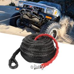 Synthetic Winch Rope Winch Line Cable Rope 3/8in Thick High Traction Strength