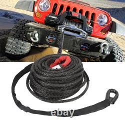 Synthetic Winch Rope Winch Line Cable Rope 3/8in Thick High Traction Strength