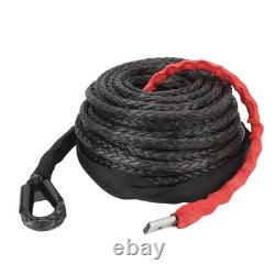 Synthetic Winch Rope Winch Line Cable Rope 3/8in Thick High Traction Strength