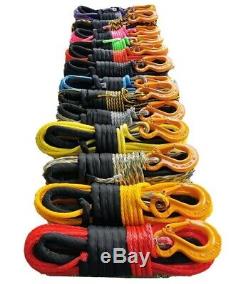 Synthetic winch rope Dyneema SK75 spec choice of colour and size 10 or 11mm