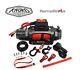 Terrafirma M12.5s 12v Electric Winch Synthetic Rope 2 Remote Control Tf3320