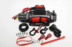 TF3320 Terrafirma M12.5S 12v electric winch synthetic rope & 2 wireless remotes