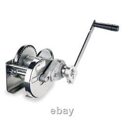THERN M4312PBSS Hand Winch, Spur Gear, withBrake, 2000 lb. 1VN86 THERN M4312PBSS