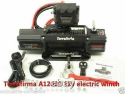 Terrafirma A12000 12V 4x4 Synthetic Rope Recovery Winch TF3301