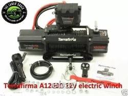 Terrafirma A12000 12V 4x4 Synthetic Rope Recovery Winch TF3301