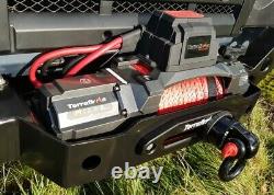 Terrafirma M12.5S 12v electric winch synthetic rope & 2 wireless remotes TF3320