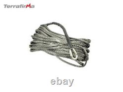 Terrafirma Silver Synthetic Winch Rope With Rock Guard 24m x 11mm TF3302
