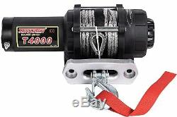 Tungsten4x4 T4000S 1.9 HP 4000lbs ATV/UTV Electric Winch with Synthetic Rope