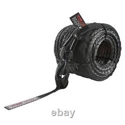 VEVOR Synthetic Winch Rope Winch Line Cable 3/8 x 85' 26500 lbs for SUV Truck