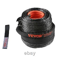 VEVOR Synthetic Winch Rope Winch Line Cable 3/8 x 85' 26500 lbs for SUV Truck