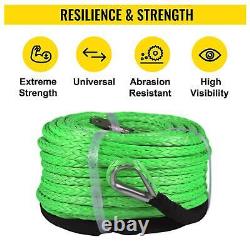 VEVOR Winch Rope Synthetic UHMWPE Fiber Extension 100 FT/30m Length 12000LBS For