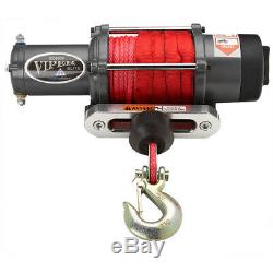 Viper Elite 6000 lb Widespool UTV Winch 65 feet Red AmSteel-Blue Synthetic Rope