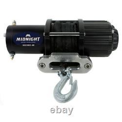 Viper UTV Winch Midnight 4500lb 50 feet of Synthetic Rope & a Wireless Remote