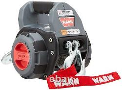 WARN 101575 Handheld Portable Drill Winch with 40 Foot Synthetic Rope 750 lb
