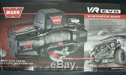 WARN 103251 VR EVO 8-S Electric 12V DC Winch with Synthetic Rope 8,000 lb Cap