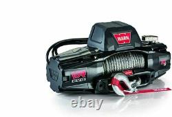 WARN 103253 VR EVO 10-S Electric 12V DC Winch with Synthetic Rope 3/8 Diameter