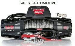 WARN 103255 VR EVO 12S 12000lb Winch 12V Hawse Fairlead 90' 3/8 Synthetic Rope