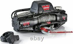 WARN 103255 VR EVO 12-S Electric 12V DC Winch with Synthetic Rope 3/8 Diameter