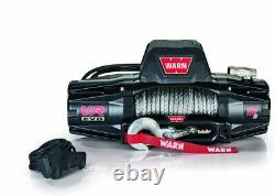 WARN 103255 VR EVO 12-S Electric 12V DC Winch with Synthetic Rope 3/8 Diameter