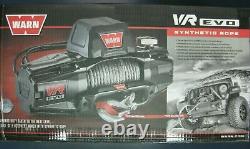 WARN 103255 VR EVO 12-S Standard Duty Winch with Synthetic Rope 12,000 lb. Cap