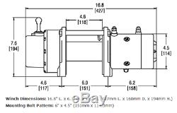 WARN 71550 9.0Rc 9000 lb Ultimate Performance Series Winch 4.8HP Synthetic Rope