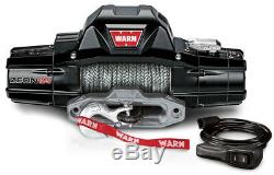 WARN 95950 ZEON 12S 12000 lb Premium Series Winch 80' Synthetic Rope Hawse 12-S