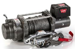 WARN 97730 M15-S 15000 lb Winch 80' 3/8 Spydra Synthetic Rope Heavy Series