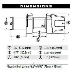 WARN VRX 25-S ATV Winch with 50 x 3/16 Synthetic Rope