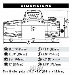 WARN VR EVO 8-S WINCH 103251 with Synthetic Rope