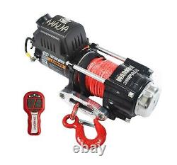 WARRIOR NINJA C3500 12v ELECTRIC WINCH WITH SYNTHETIC ROPE + WIRELESS REMOTE