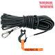 Winchmax Armourline Synthetic Rope 25m/10mm + Tactical Hook Mbl 9,500kg Hole Fix