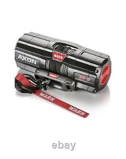 Warn Axon 35S Winch with Synthetic Rope, Yamaha Grizzly 700 Atv, Quad